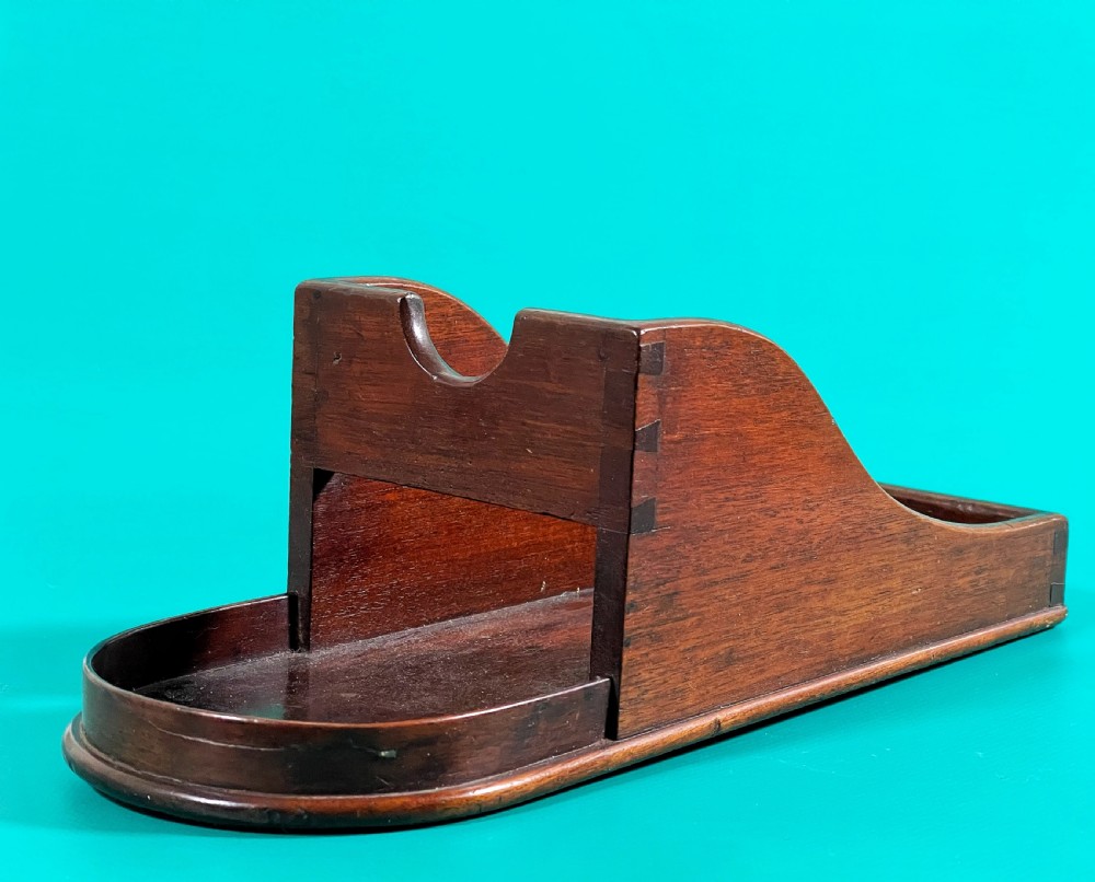 A Georgian Mahogany Wine Slope or Cradle