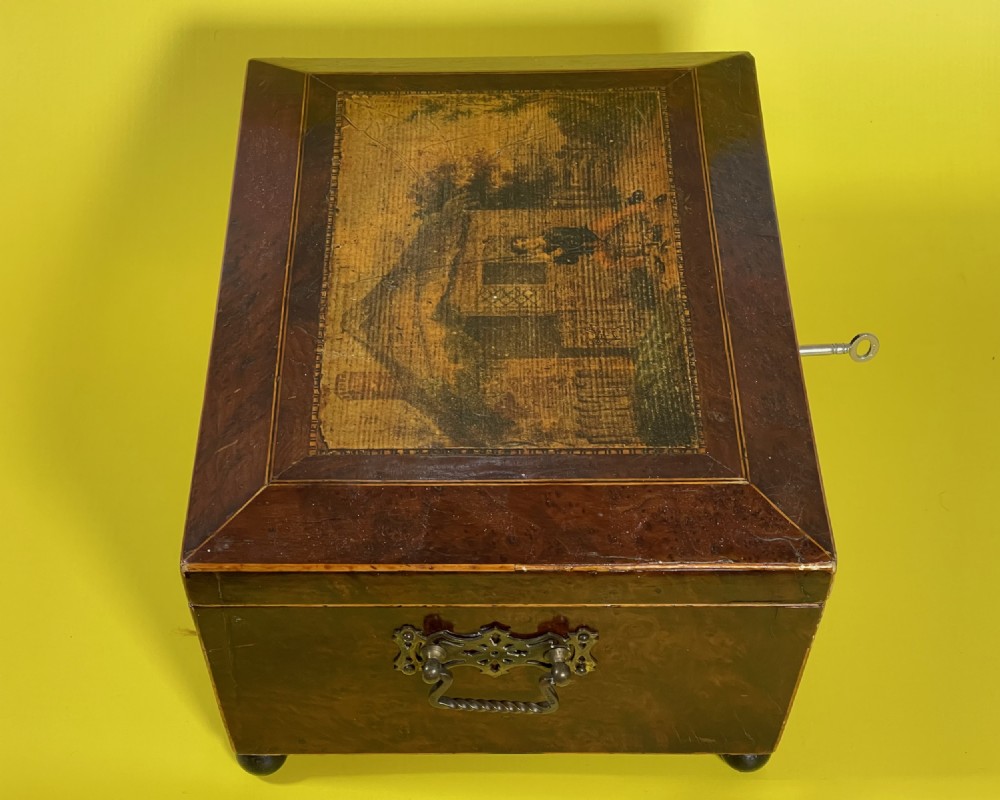Antique Yew Wood Box View II