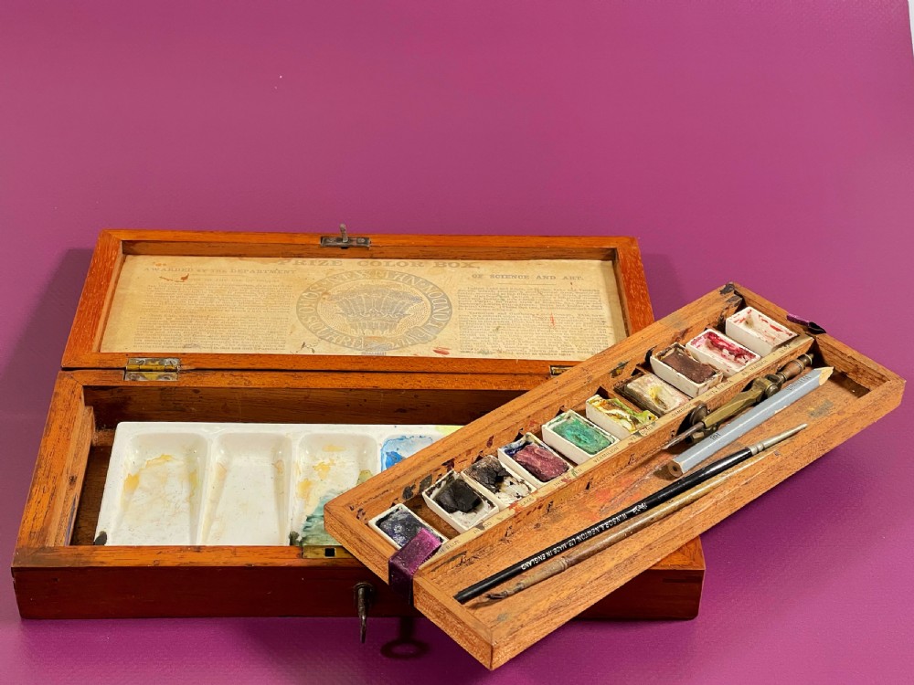 Antique Artist Box -Victorian paint box
