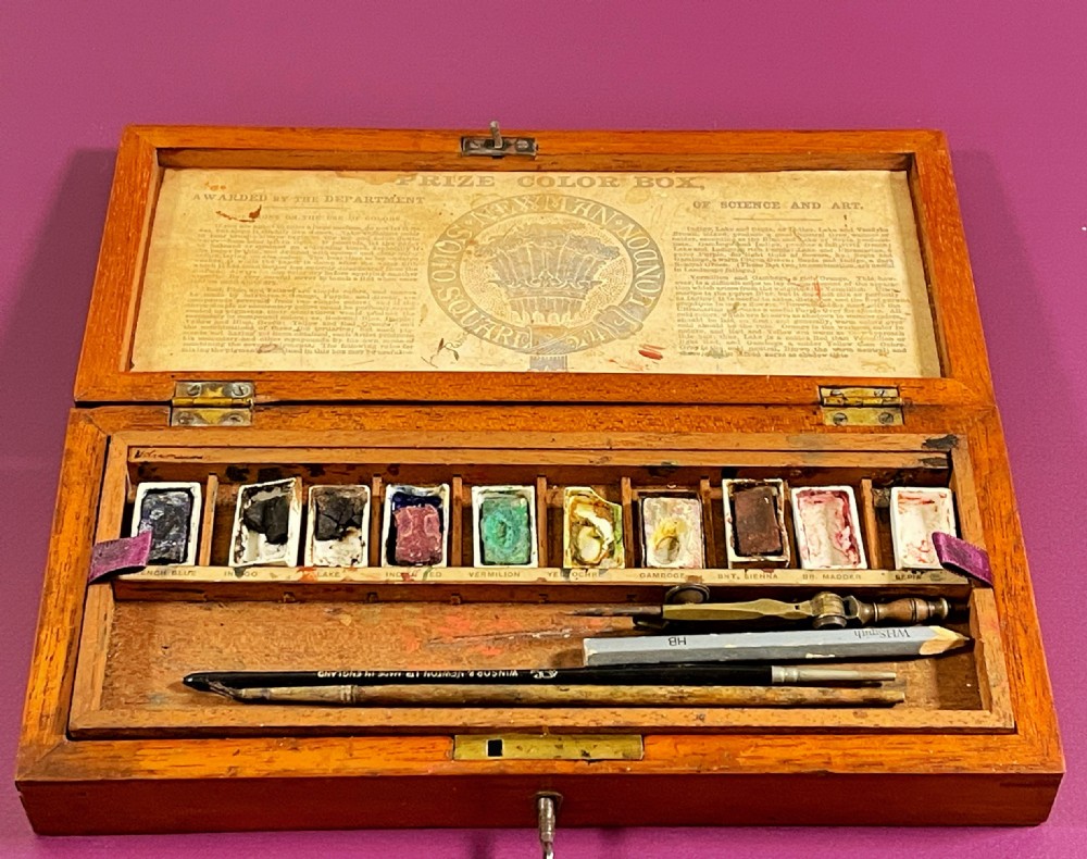 Antique Artist Box -Victorian paint box View III