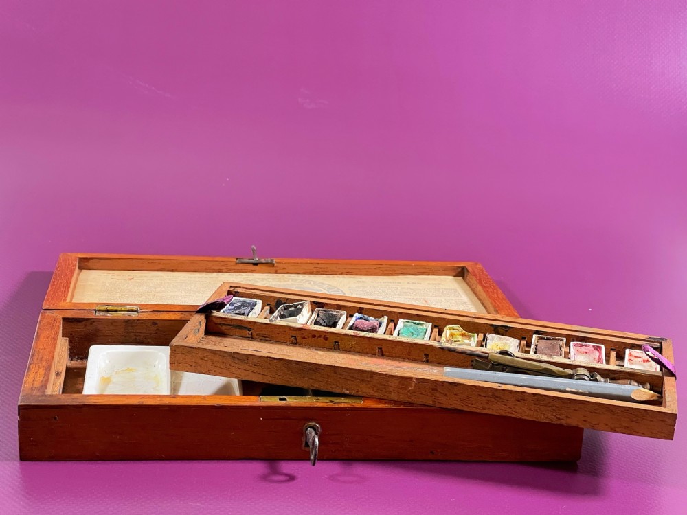 Antique Artist Box -Victorian paint box View IV
