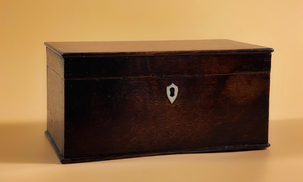 Antique Oak Storage Box View IV