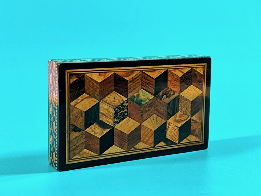 Antique Tunbridge Ware Desk Paperweight