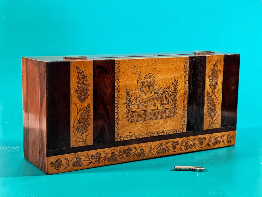 Antique Irish Killarney Ware Box