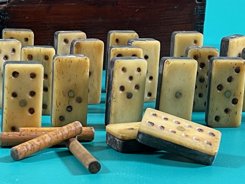 Antique Dominoes and Pegs View II