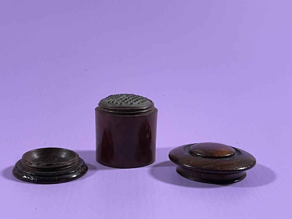 A Georgian Rosewood Nutmeg Grater View IV