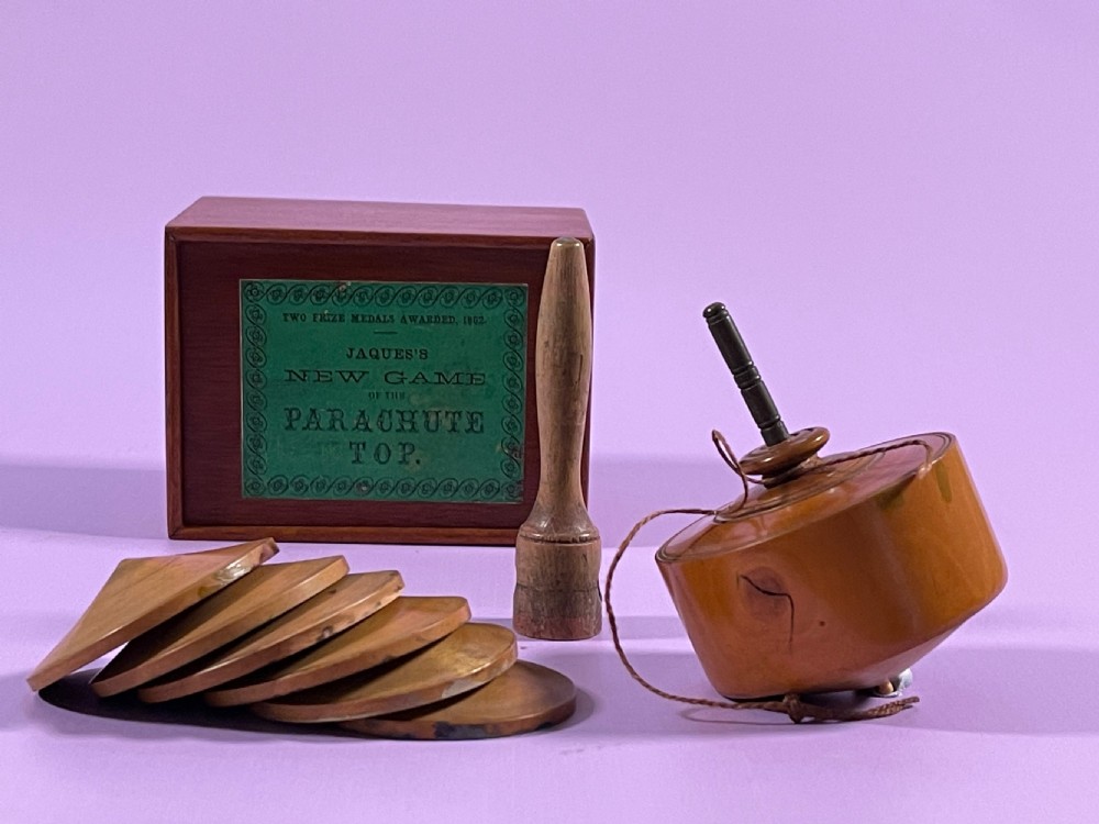 Antique Boxwood Parachute Humming Top - by Jacques View II