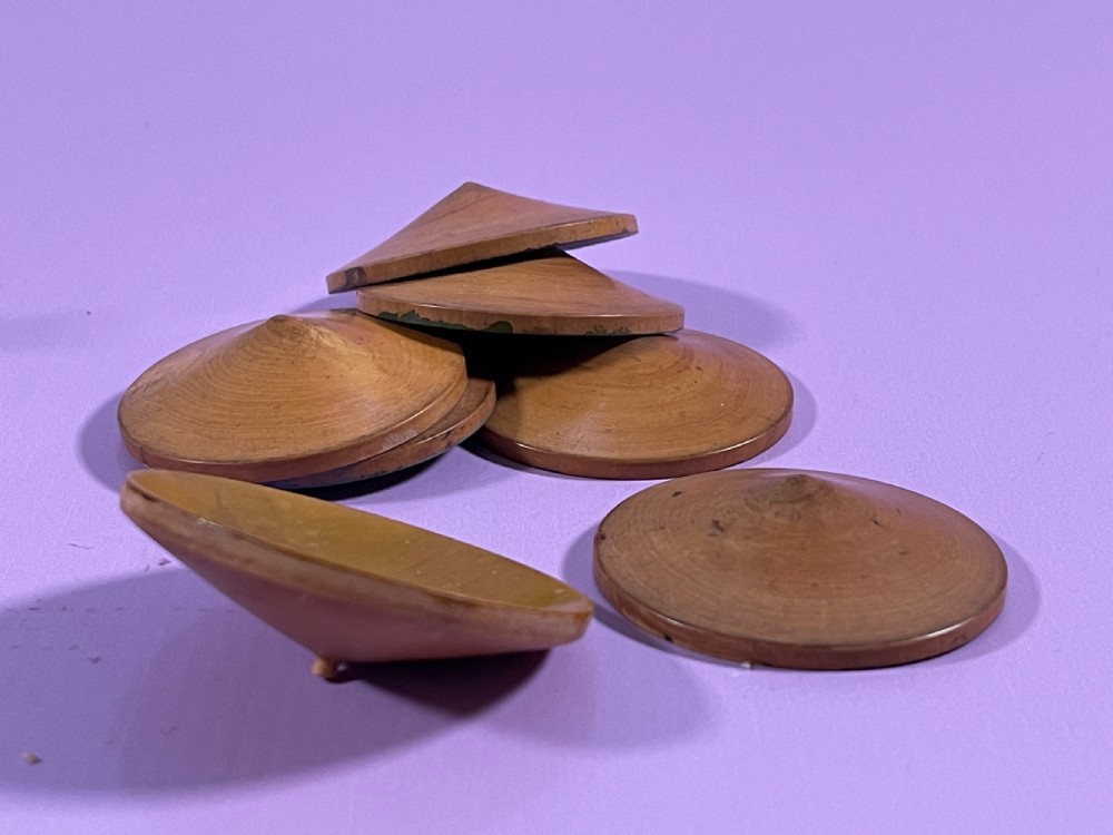 Antique Boxwood Parachute Humming Top - by Jacques View X