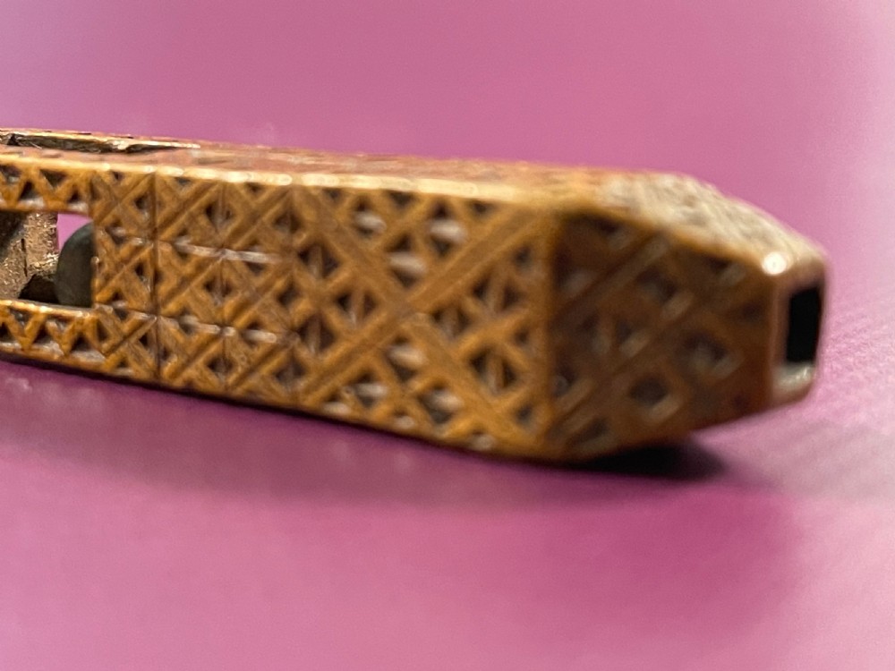A Georgian Chip Carved Dated Knitting Sheath View II