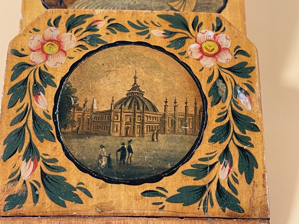 An Unusual Early Tunbridge Ware Letter Rack - Wall Hanging View IV
