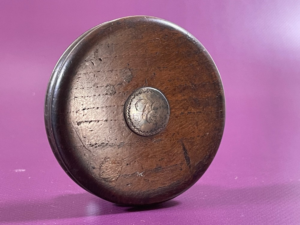 Antique Scottish Oak Snuff Box - with provenance View II