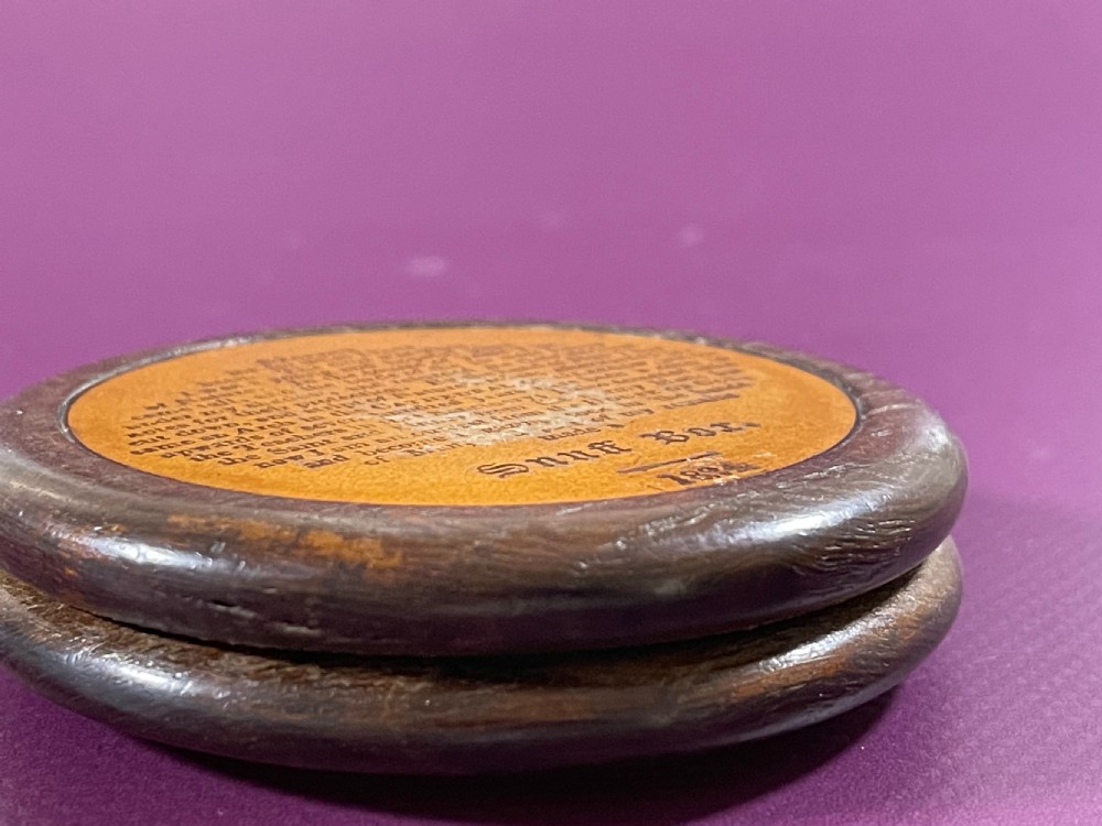 Antique Scottish Oak Snuff Box - with provenance View VI