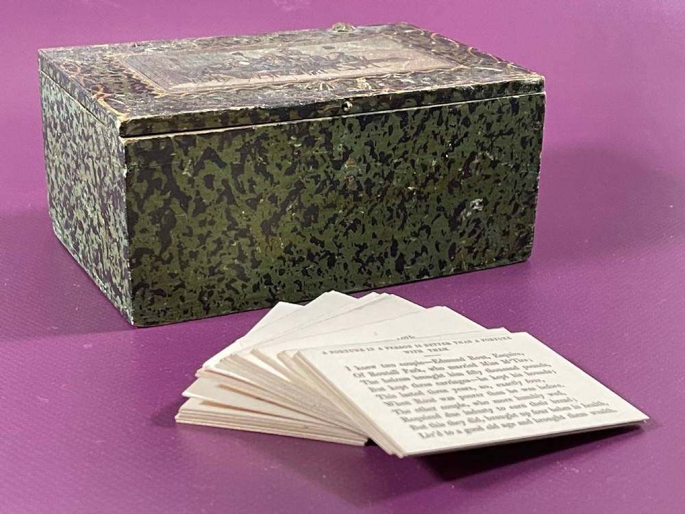 An Unusual Set of Boxed Proverb/Adage Cards  View IV