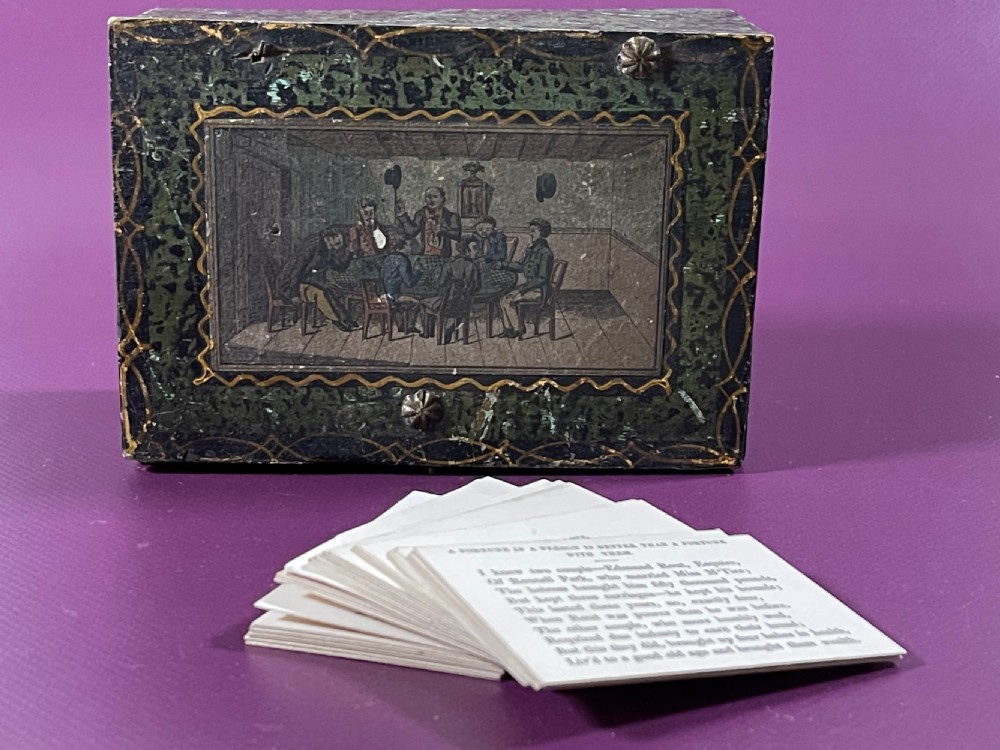 An Unusual Set of Boxed Proverb/Adage Cards  View IX