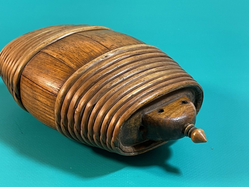 An Antique Spirit Barrel or Flask View V