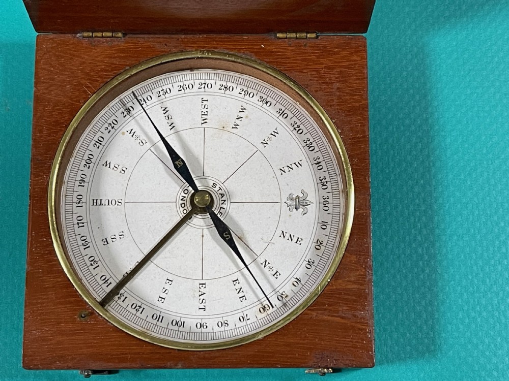 Antique Explorers Compass - stamped Stanley, London View II