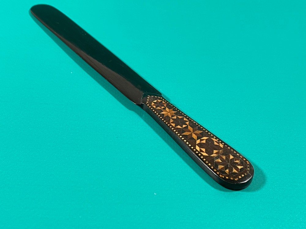 Antique Tunbridge Ware Letter Opener View V