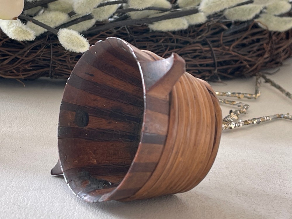 A Small Antique Scottish Bicker - drinking vessel View III