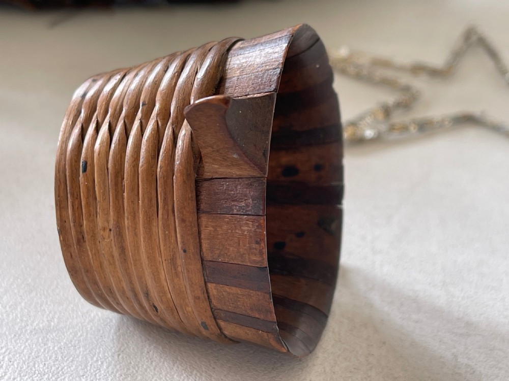 A Small Antique Scottish Bicker - drinking vessel View V