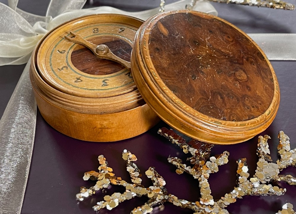 Antique  Georgian Tunbridge Ware Games Scorers & Box