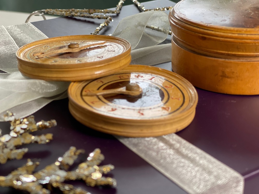 Antique  Georgian Tunbridge Ware Games Scorers & Box View X