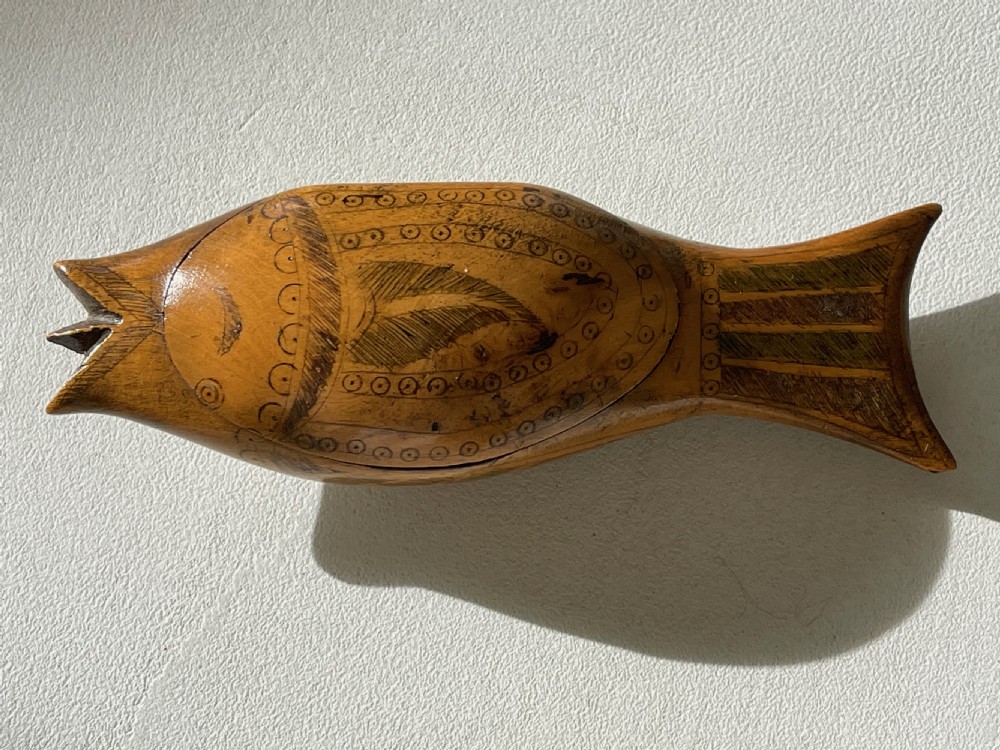 Antique Snuff Box - Fish Shaped View II