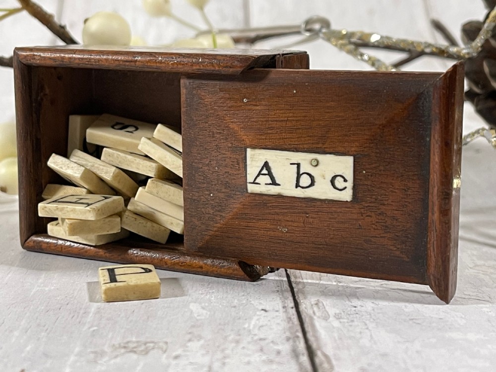 Antique Alphabet & Spelling Box