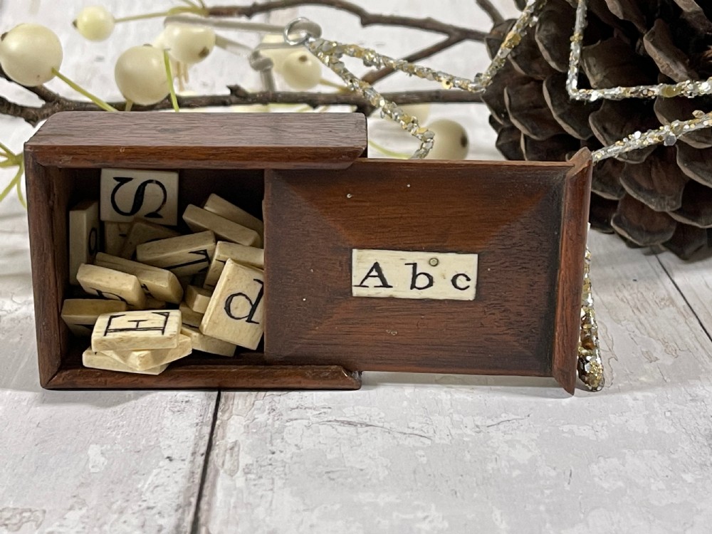 Antique Alphabet & Spelling Box View II