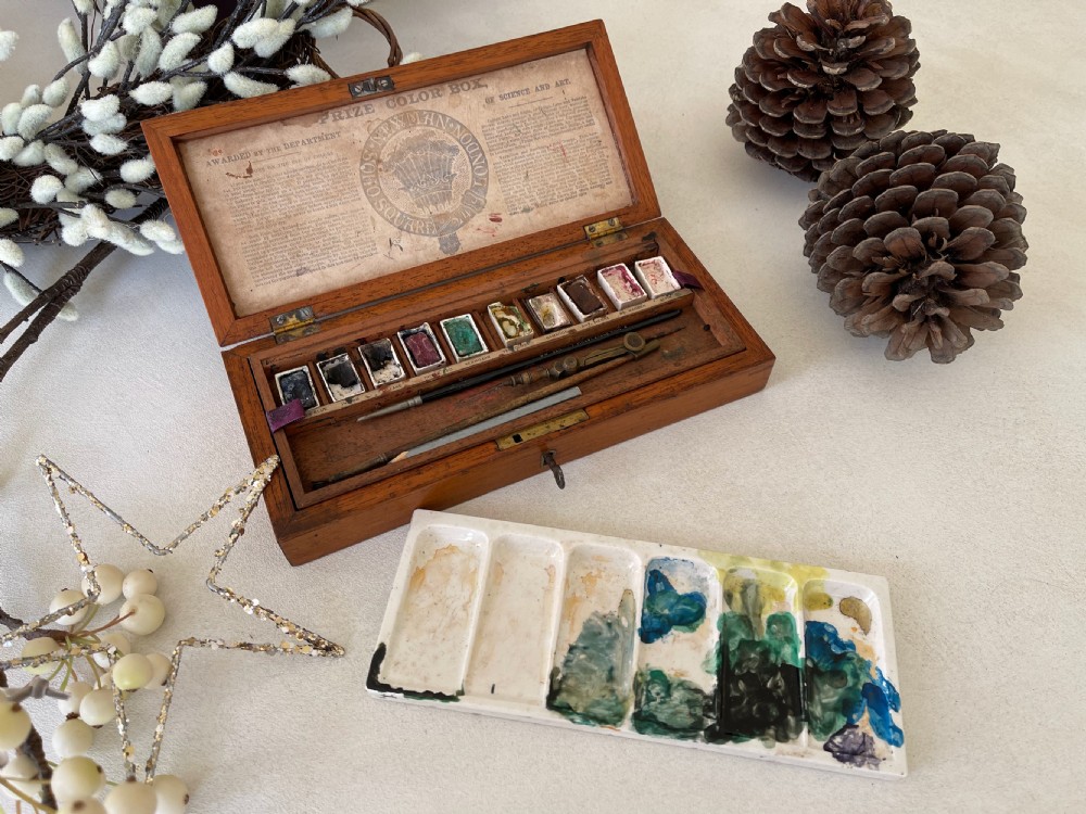 Antique Artists Paint Box
