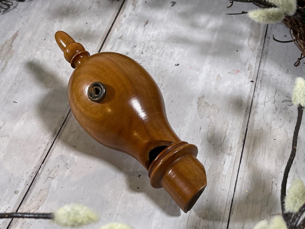 Antique Cherry Wood Pigeon or Cuckoo Bird Call View VIII