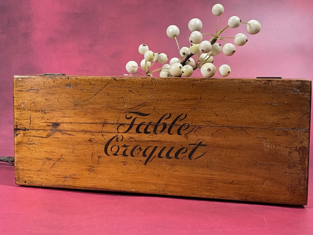 A Small Antique Indoor Croquet Game View II