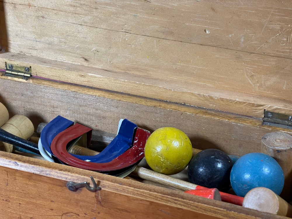 A Small Antique Indoor Croquet Game View III