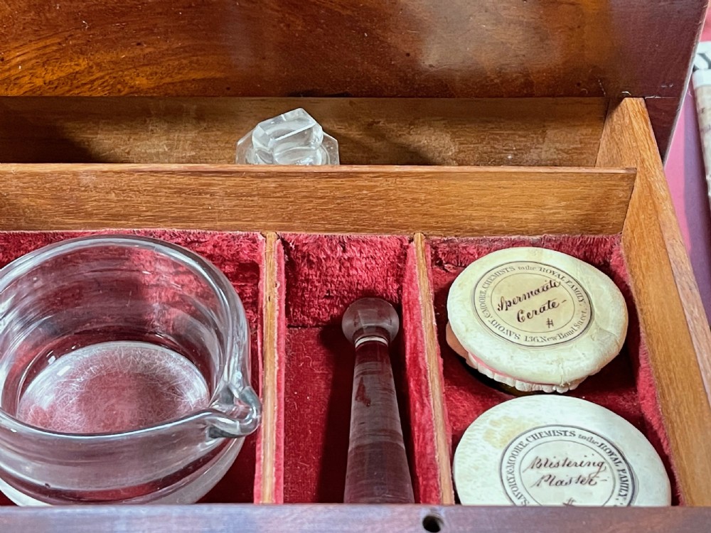 Antique Victorian Mahogany Apothecary Box or Chest View X