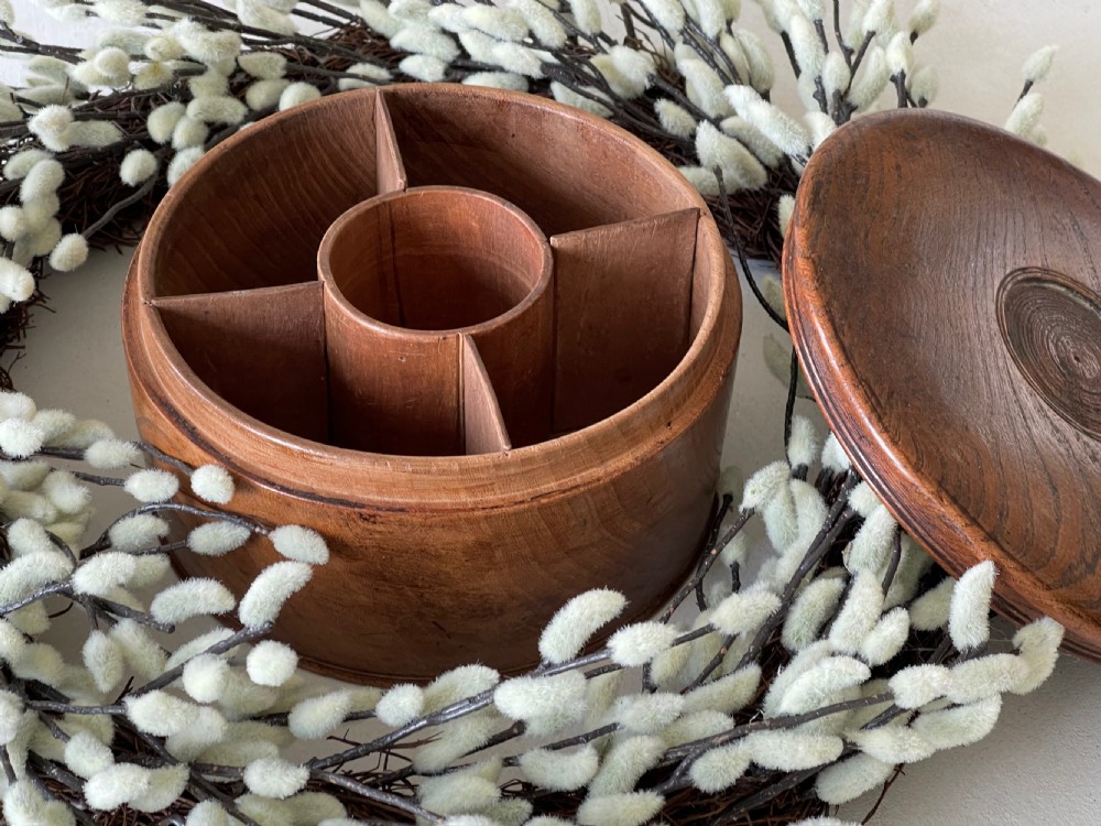 Antique Elm Spice Box View IV