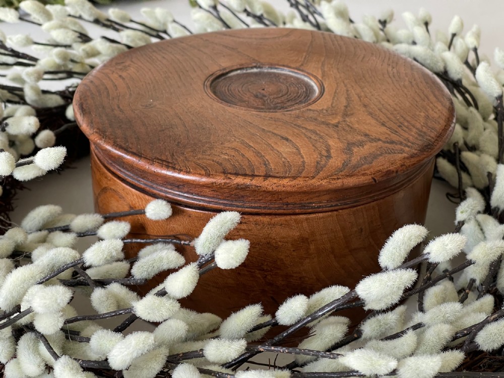 Antique Elm Spice Box View VI