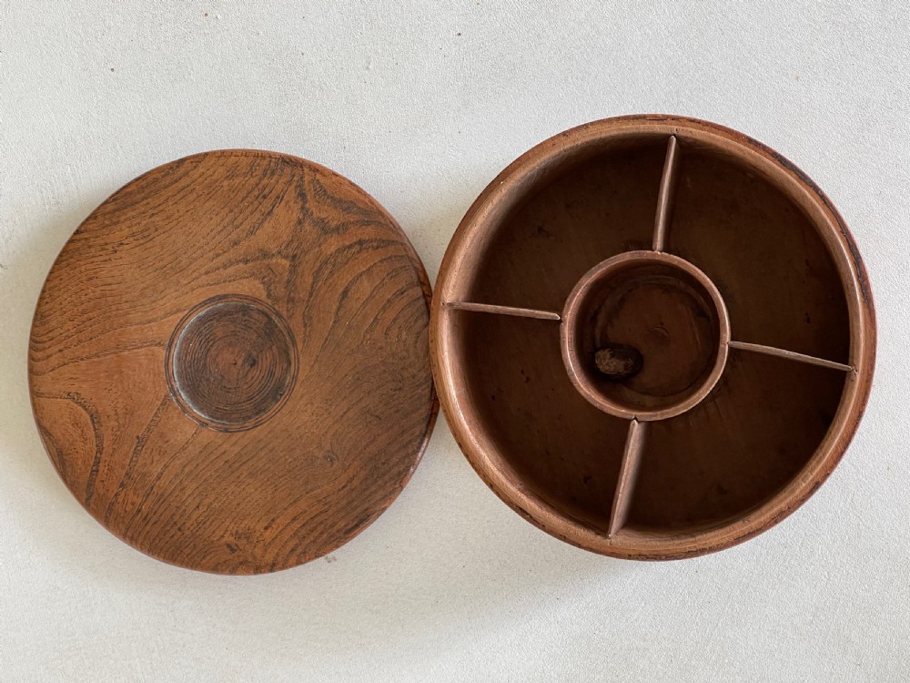 Antique Elm Spice Box View VIII