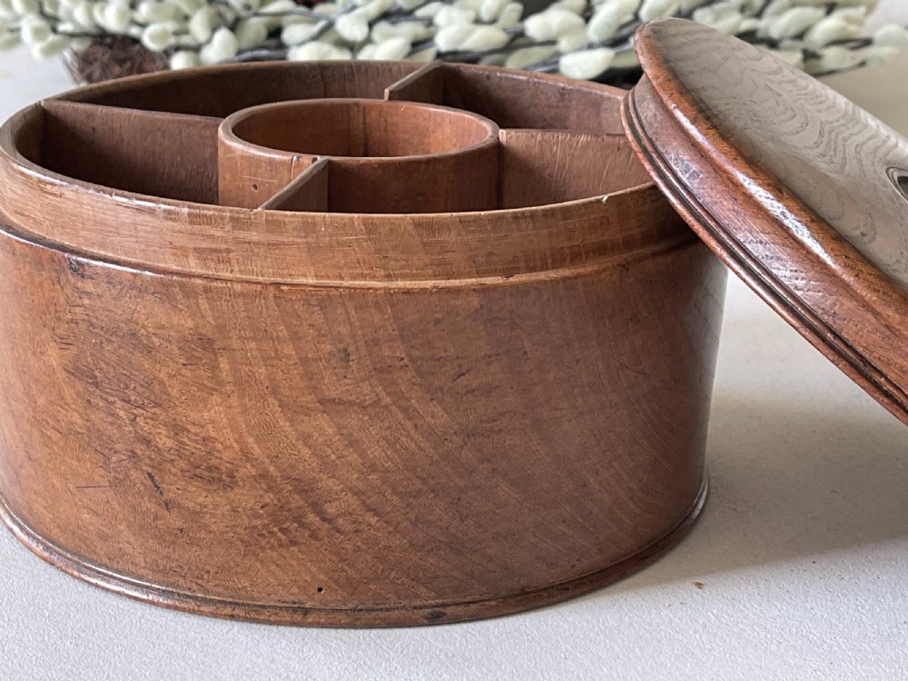 Antique Elm Spice Box View XI
