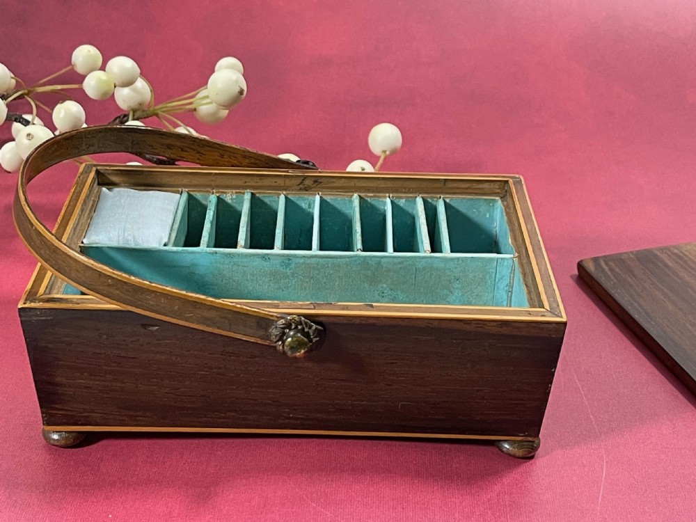 Antique Rosewood Sewing Pannier View III