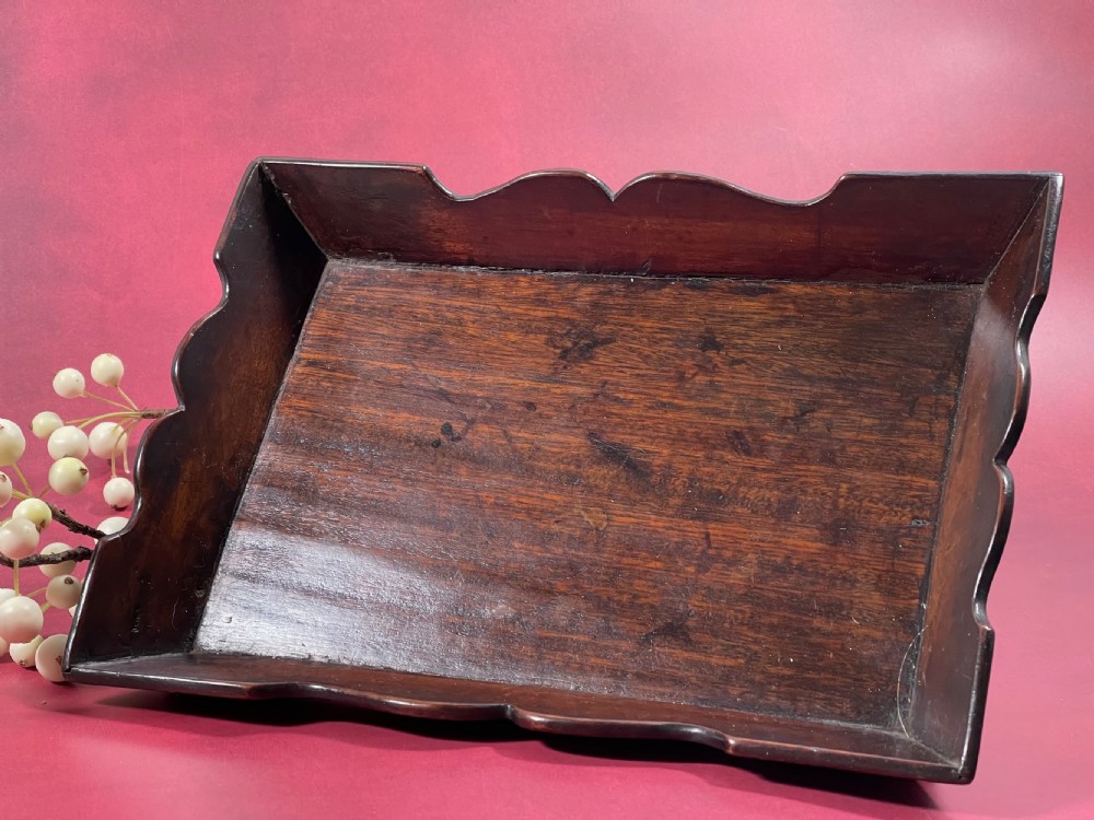 A Small Georgian  Mahogany Tray
