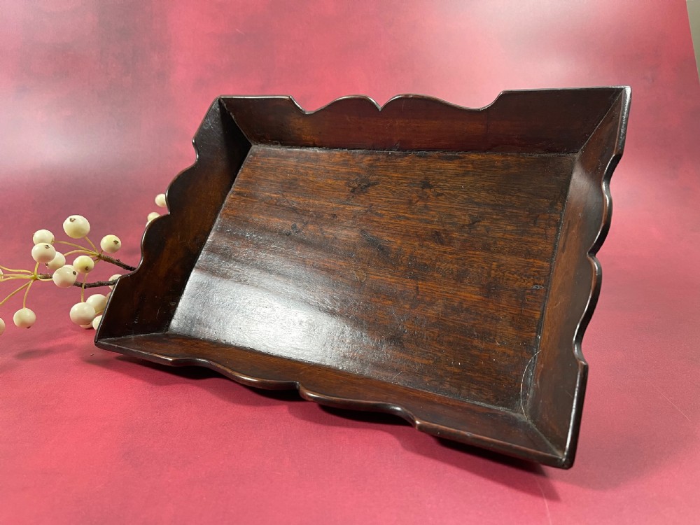 A Small Georgian  Mahogany Tray View II