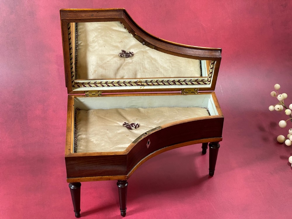 Antique Piano Shaped Box - great jewellery box View II