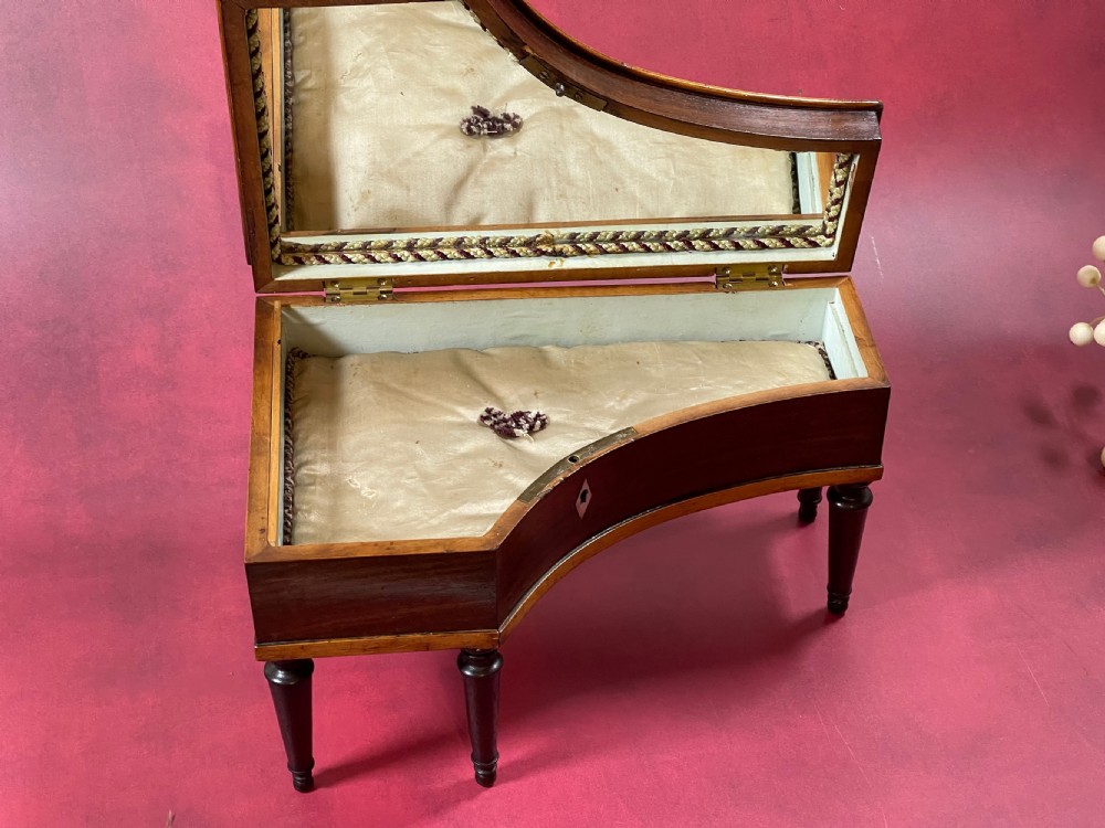 Antique Piano Shaped Box - great jewellery box View IV