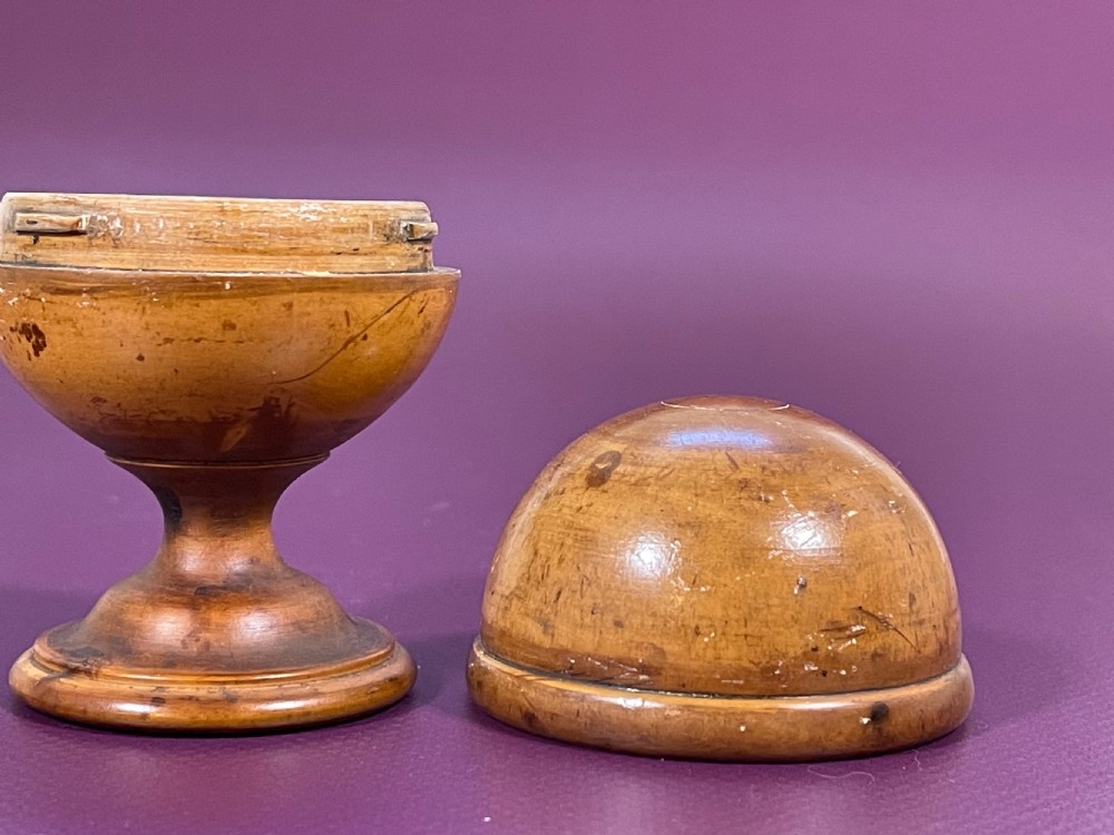 Antique  Boxwood Pill Silverer View II