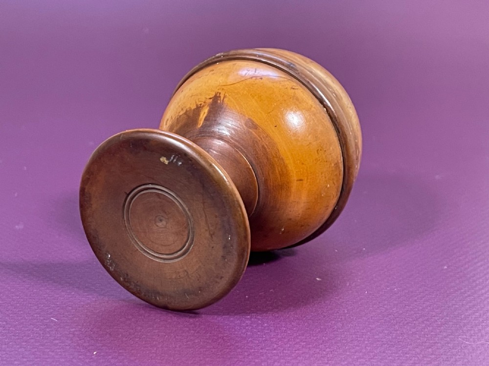Antique  Boxwood Pill Silverer View VII