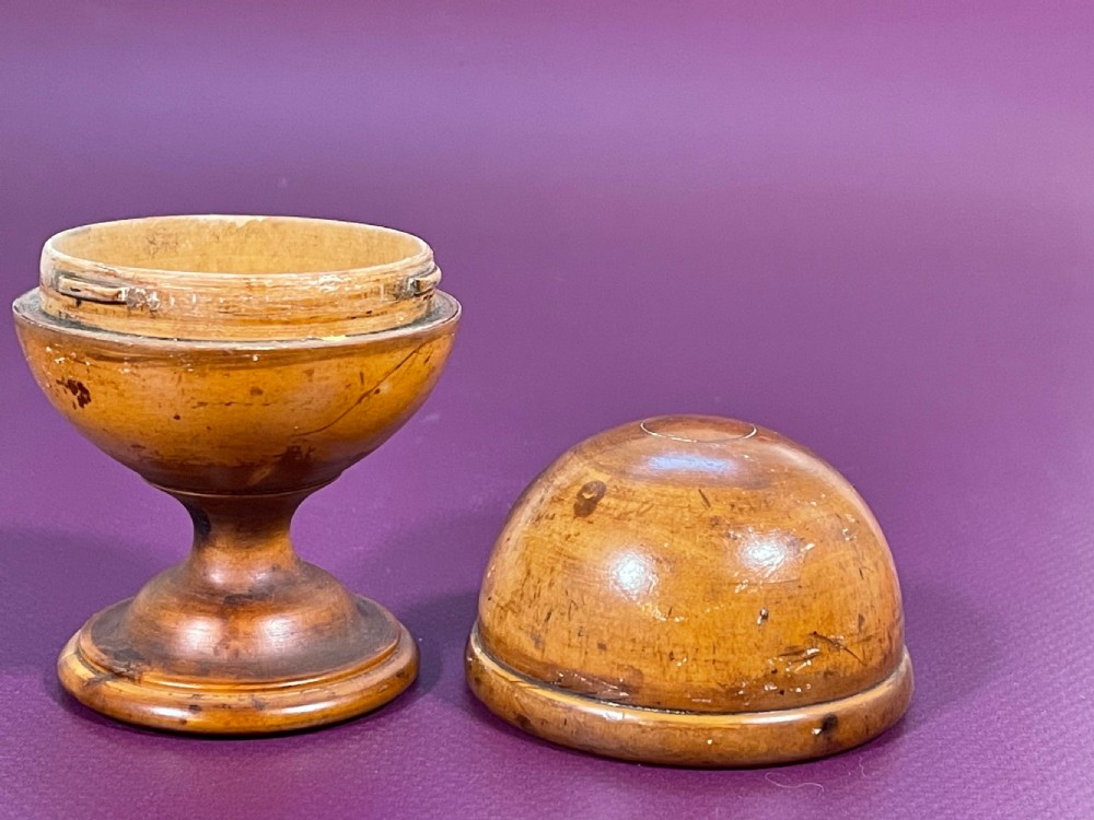 Antique  Boxwood Pill Silverer View IX