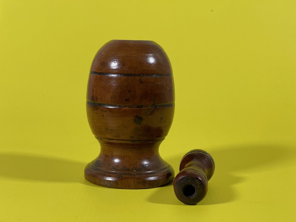 Antique Treen Spice  or Pepper Shaker View II