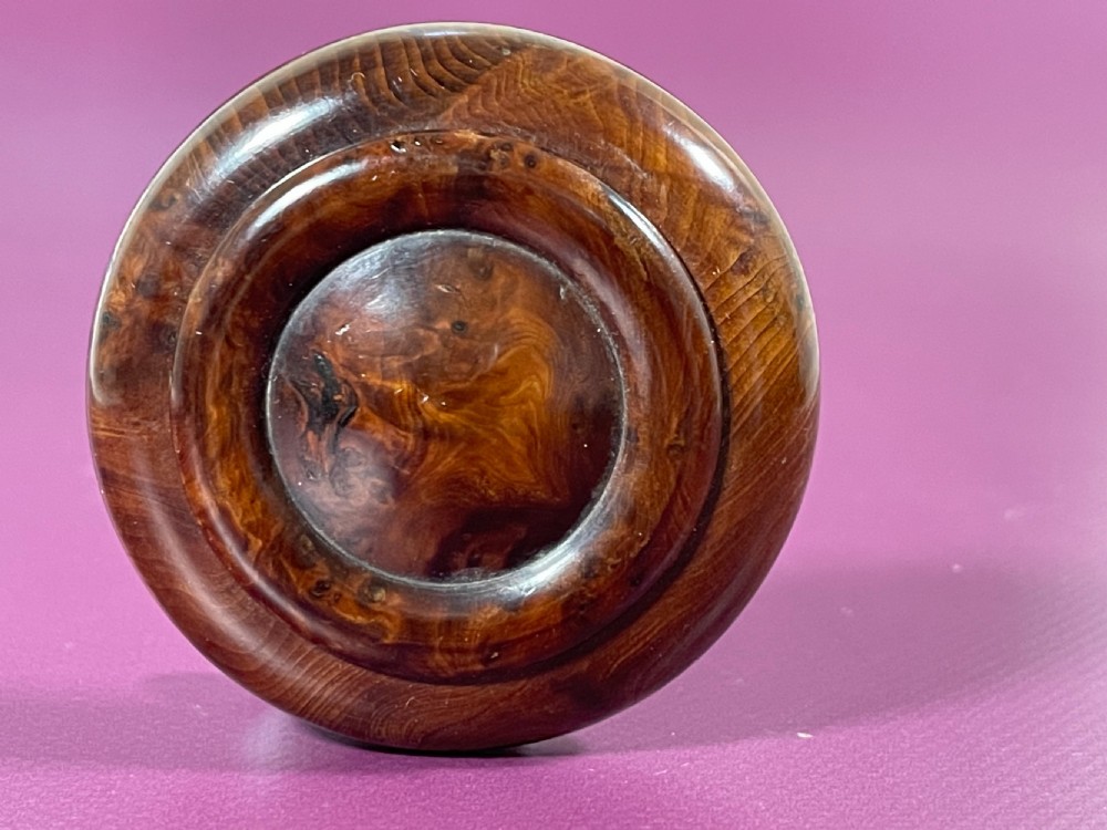 Antique Yew Wood Snuff Box
