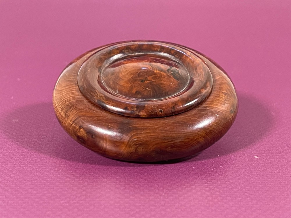 Antique Yew Wood Snuff Box View III