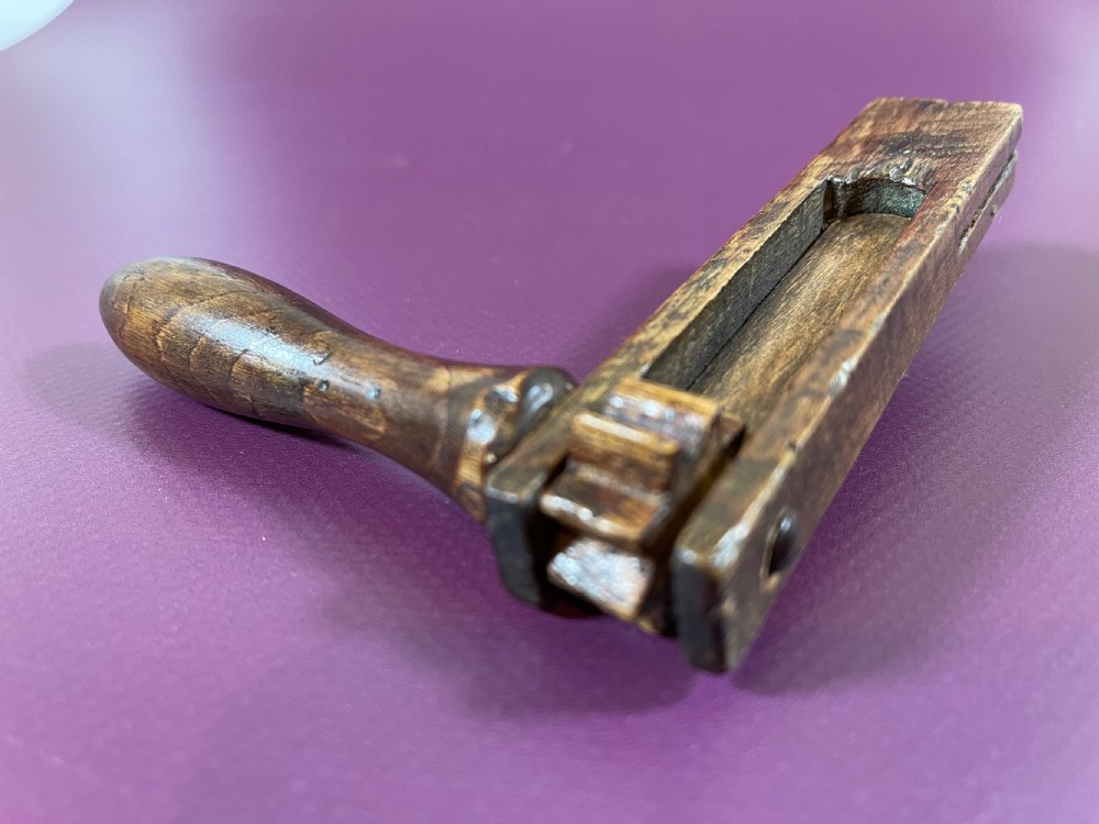 Antique Treen Child's Bird Scarer  View II
