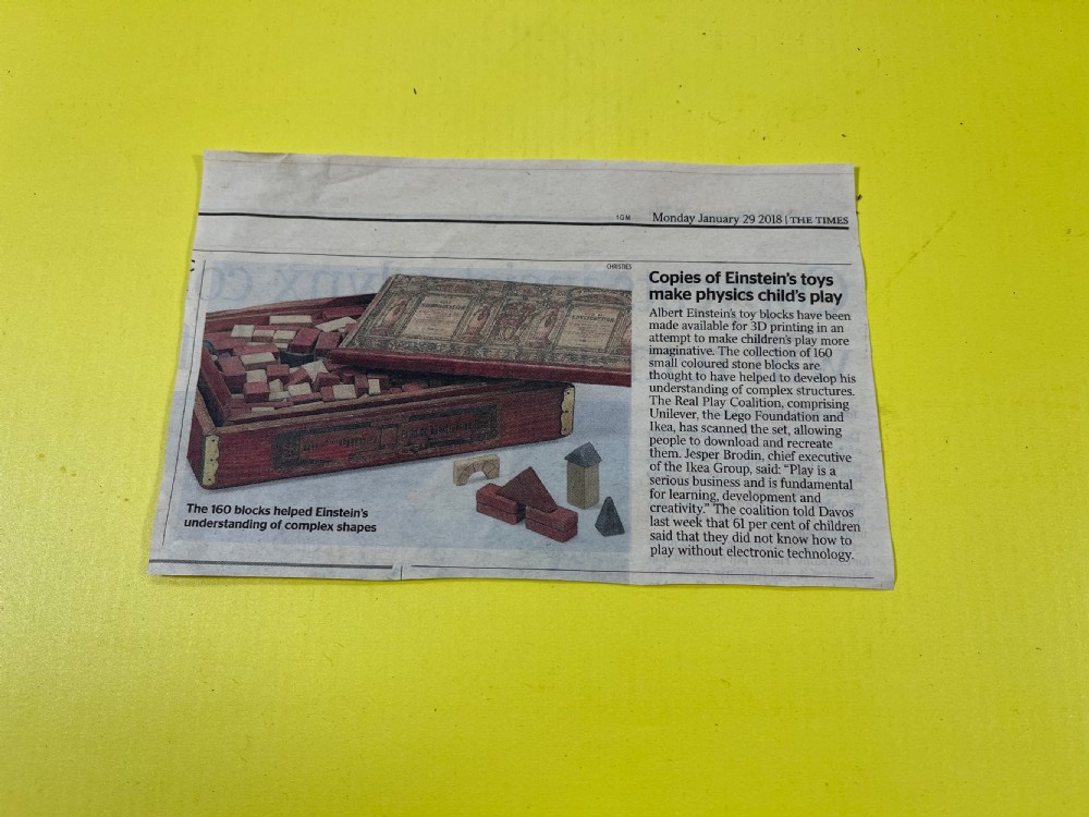 Antique Richter's Richter's Anchor Box Containing Building Stones & Instructions View VI